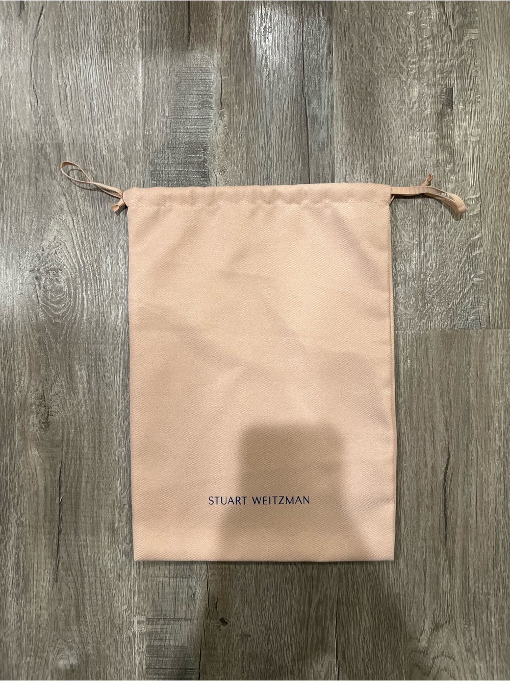 Stuart Weitzman Blush Drawstring Dust Pouch